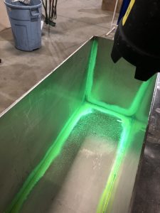 Liquid Fuel Waste Tank Dye Pen Test